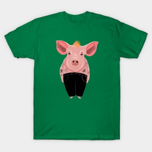 Cool Pig with Tattoos T-Shirt